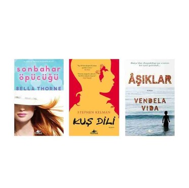 Aşk Romanları Seti - 3 Kitap / Kuş Dili - Sonbahar Öpücüğü - Aşıklar